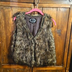 Ladies Faux Fur Vest